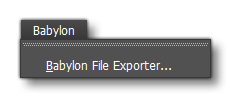 The Babylon File Exporter Menu Option In 3DS Max