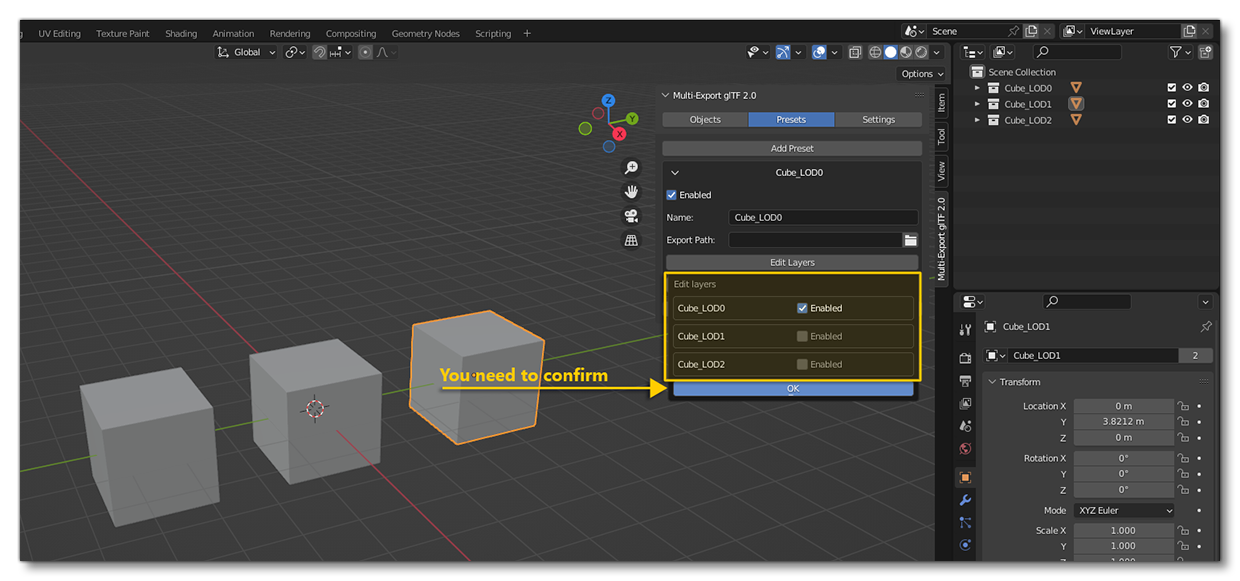 Define A Collection Preset Using Edit Layers