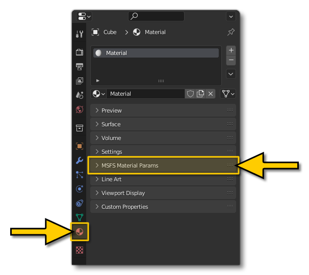 Locating The FlightSim Materials In Blender