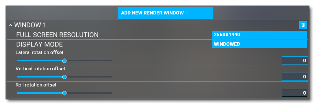 New Render Window Options In The Simulation UI