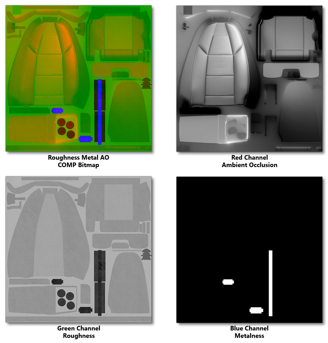 Example MRA Bitmap With Separated Channels