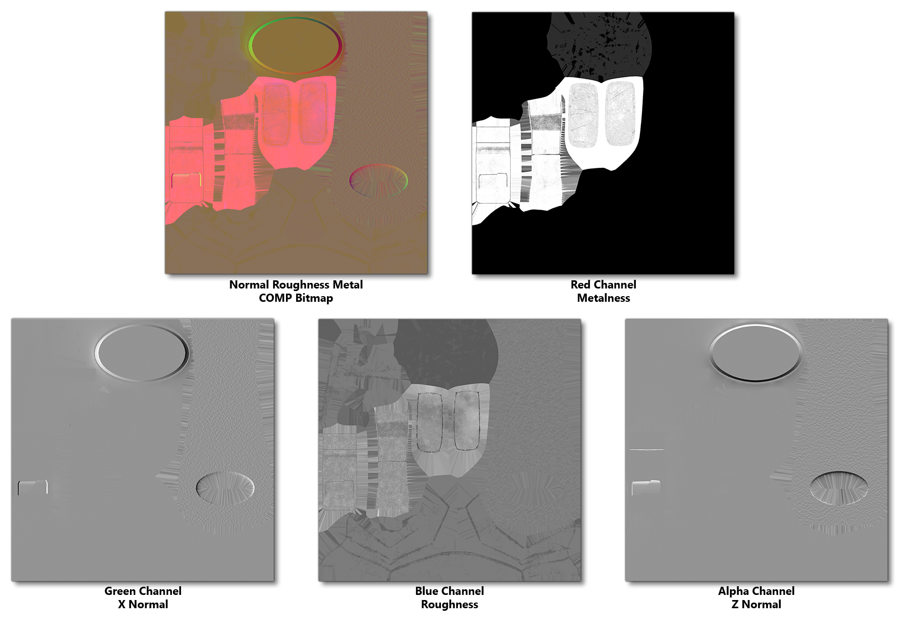 Example NRM Bitmap With Separated Channels