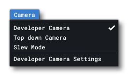 The Developer Mode Camera Menu