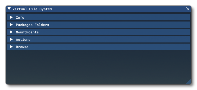 The Virtual File System Window