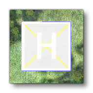 Illustration Of A Closed Helipad Object