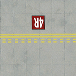 Hold Short Forward Marked Painted Line