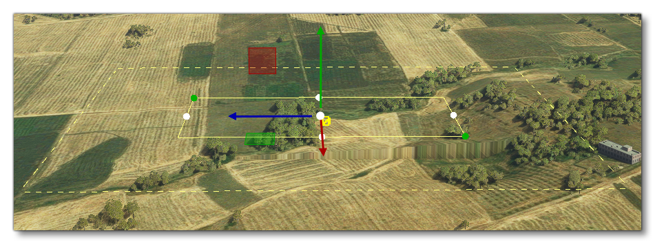 The Falloff Distance As Shown In The World Around A Rectangle Object