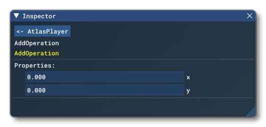 The Inspector Window Inputs For The Add Node