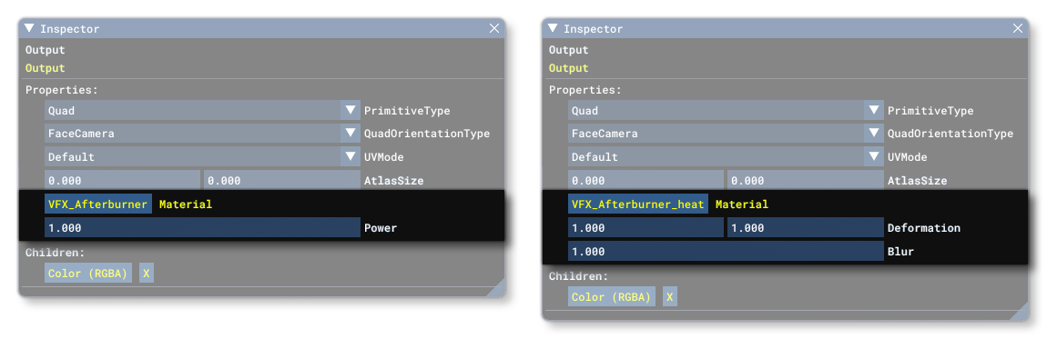 Additional Properties For The Output Block