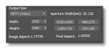 The Output Settings For Rendering In 3DsMax
