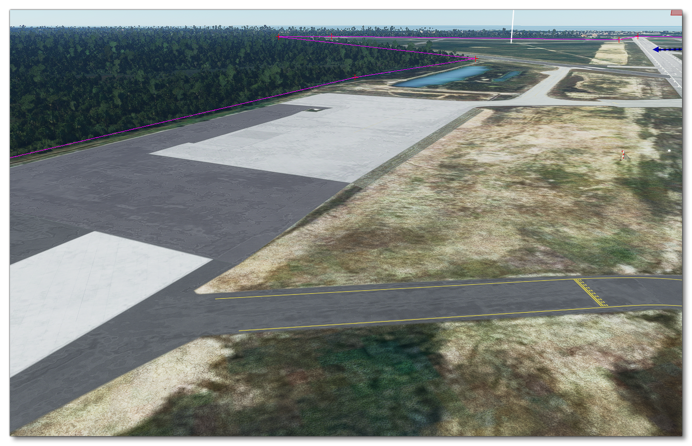 Airport With No 3D Buildings Or Vegetation