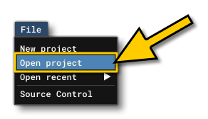 Opening A Project