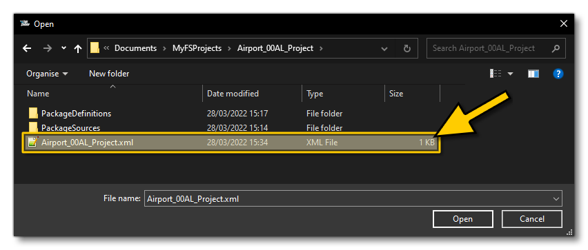 The Airport Project XML
