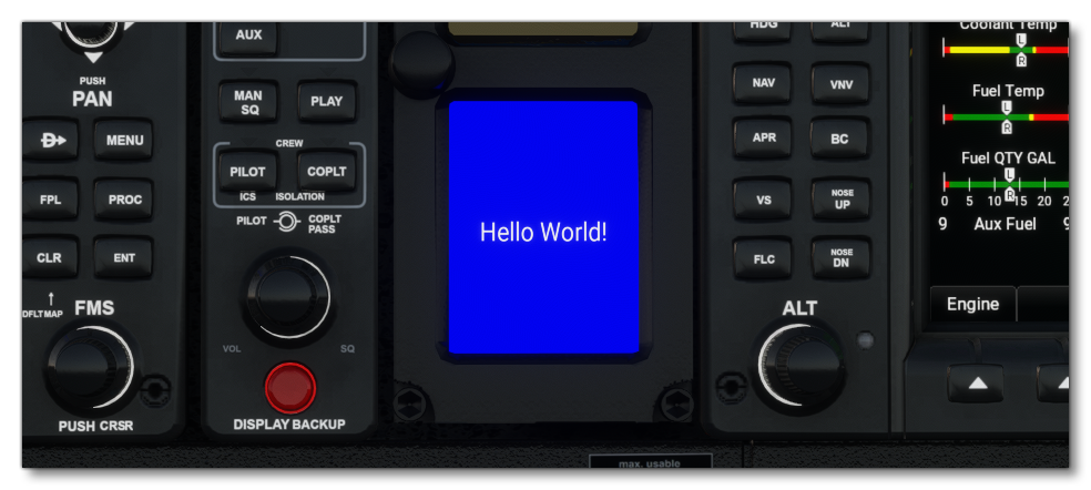 The Replaced Instrument In The DA62 The Replaced Instrument In The DA62