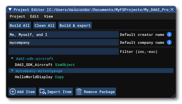 Project With Two Packages Shown In The Project Editor