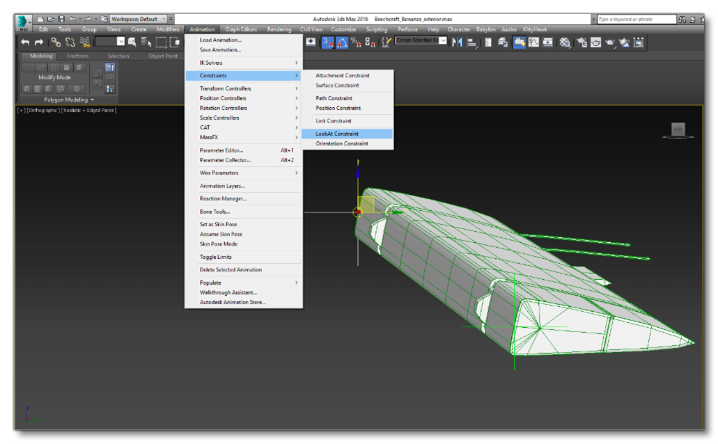 Using a LookAt Constraint