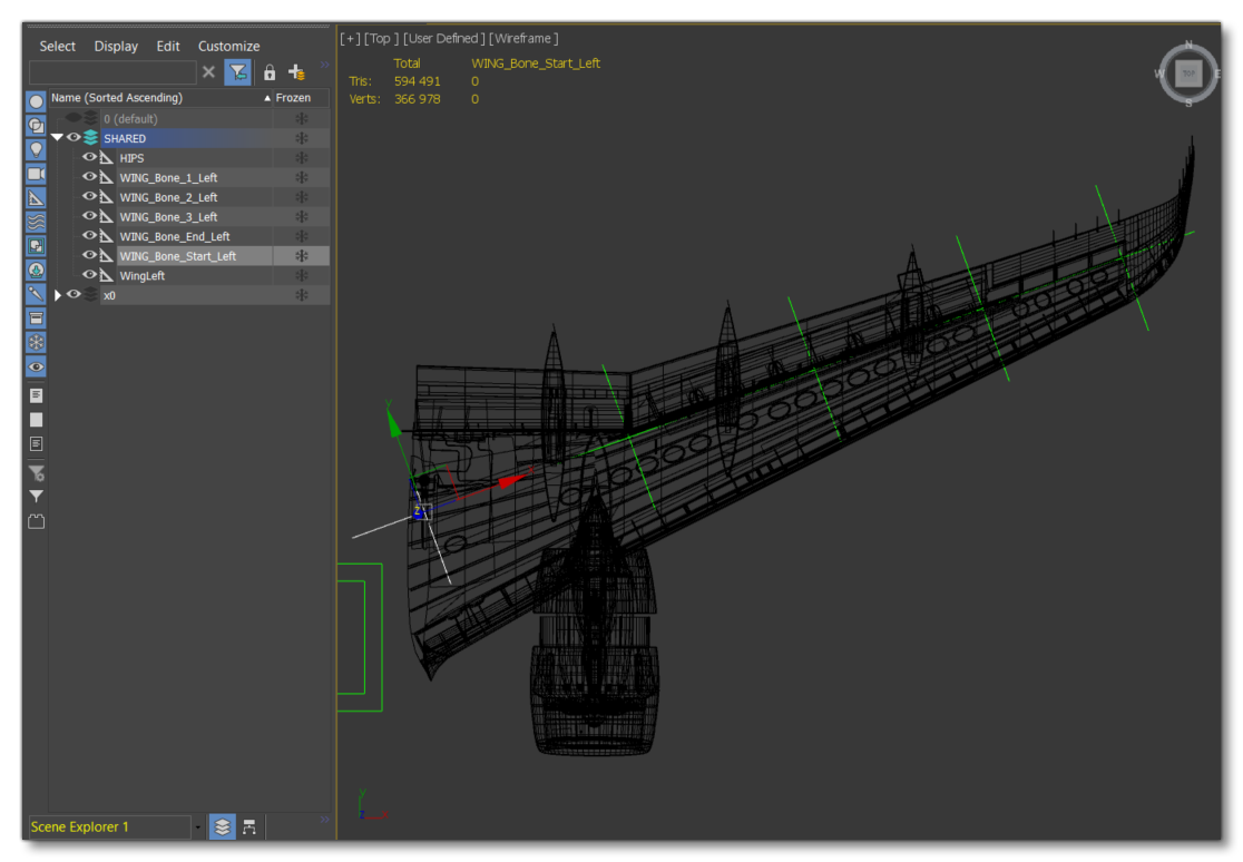 Spacing The Five Wingflex Bones