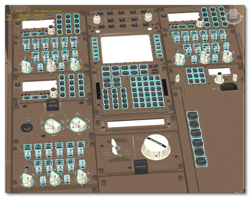 An Example Of Instancing For A Cockpit Panel