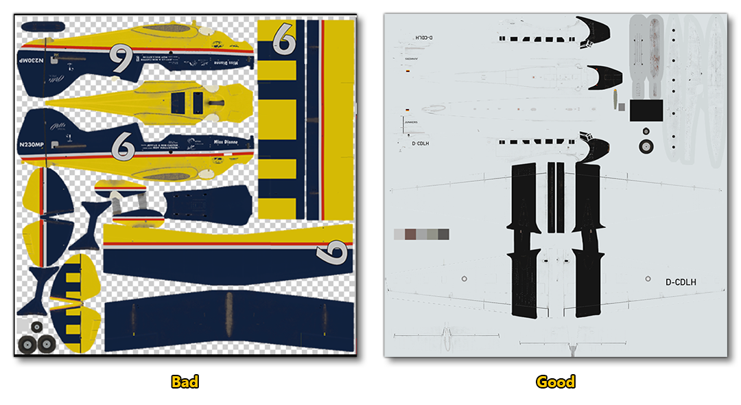 Texture Packing Example For Higher LODs