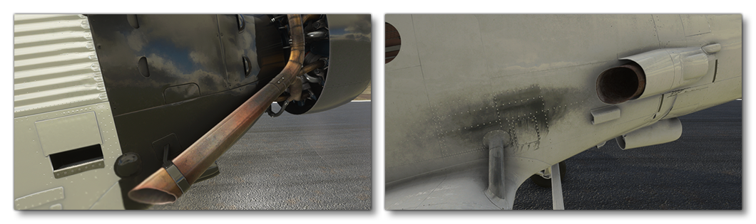 Examples Of Dirt From The Exhaust