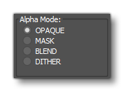 Alpha Mode Settings