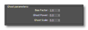 The Additional Parameters For The Ghost Material 