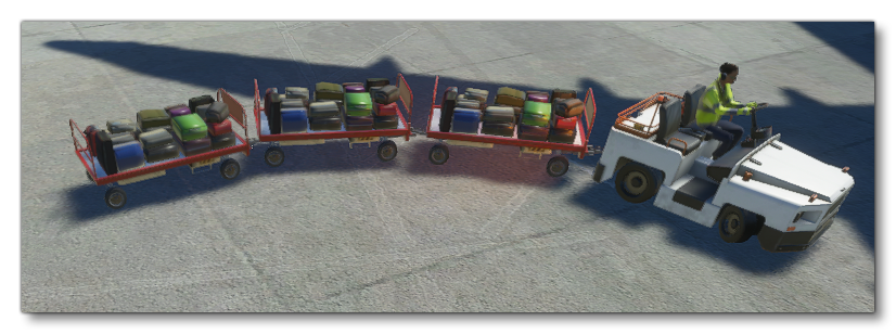Baggage Cart Example Within The Sim