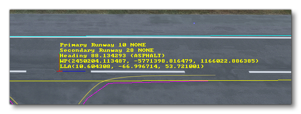 Additional Runway Information Shown Overlayed In The Sim