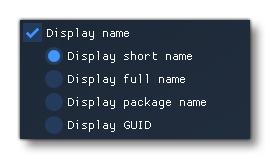 The Display Name Options