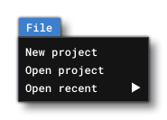 The Developer Mode File Menu