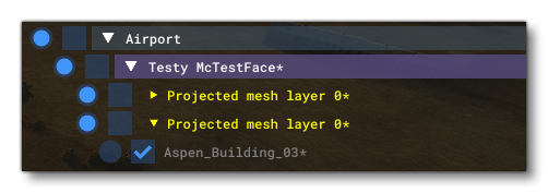 Projected Mesh Warnings In The Scenery Editor