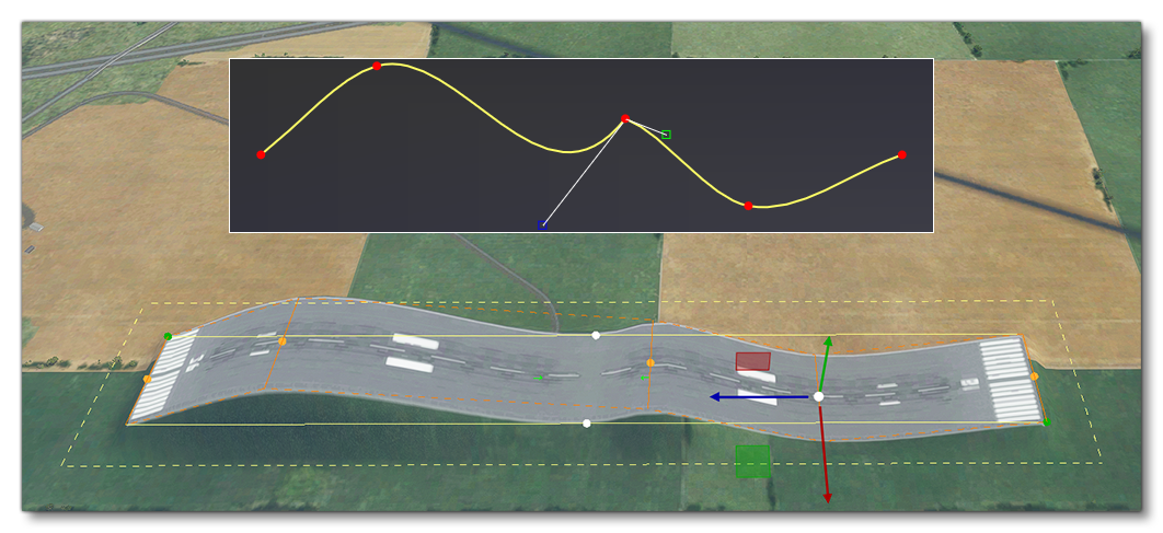 A Profile Applied To A Runway In The Simulation