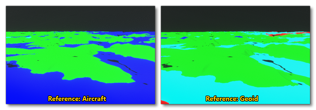 Example Of The Difference Between Aircraft And Geoid Reference