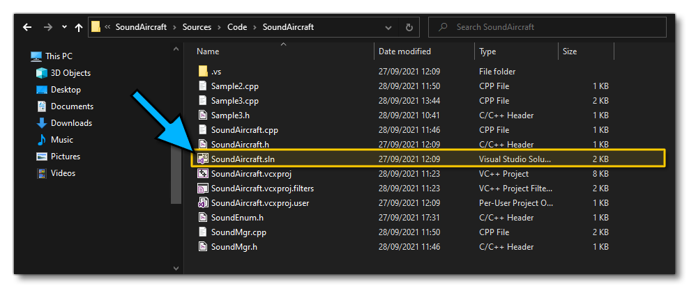 The SoundAircraft Visual Studio Solution