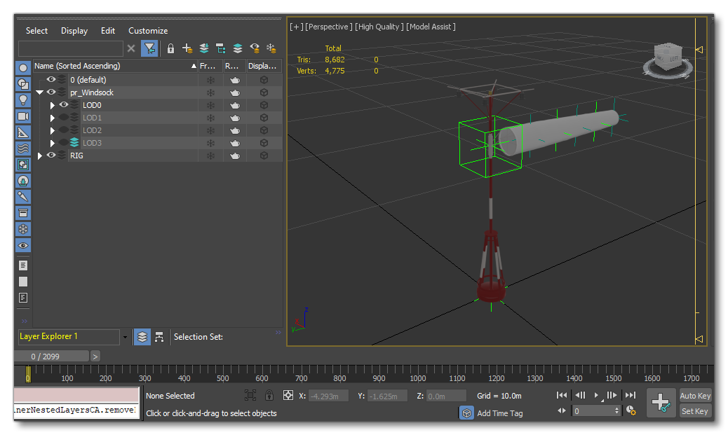 The Windsock Model In 3DS Max