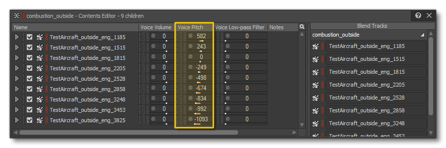 Changing The Sample Pitch Based On The Spreadsheet Values