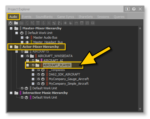 Audio Folder Hierarchy In Wwise