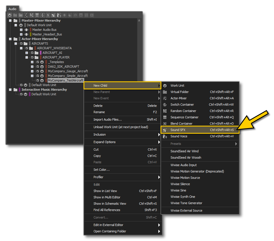 Creating An SFX Sound Unit In Wwise