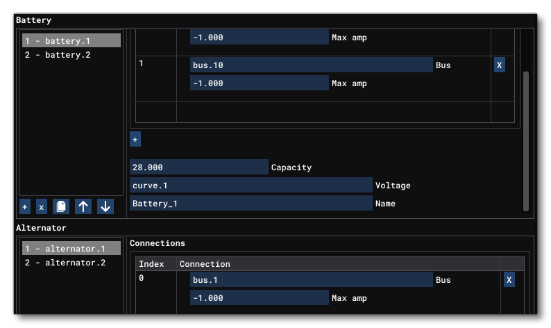 Setting Up Power Supply In The Aircraft Editor