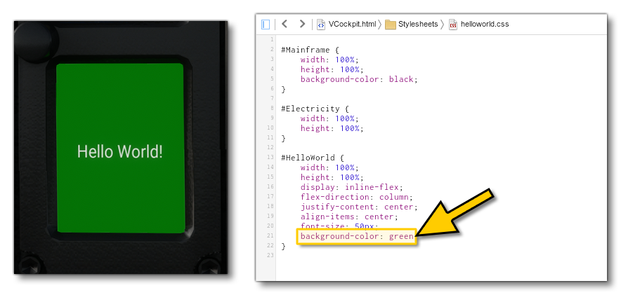 Changing The Colour Of the Display CSS In Coherent