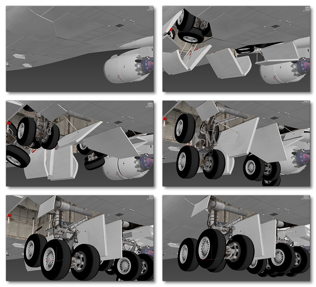 Landing Gear Extension Sequence