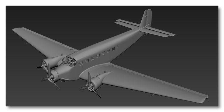Example Of A Basic Finished Airframe Model