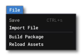 The File Menu The File Menu