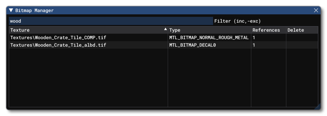 Using The Filter Option In The Bitmap Manager