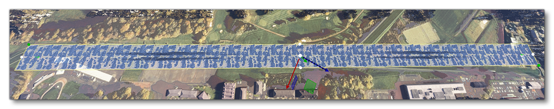 An Airport Runway Using A Custom Material An Airport Runway Using A Custom Material