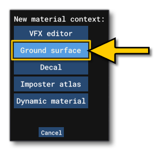 Selecting A Material Context