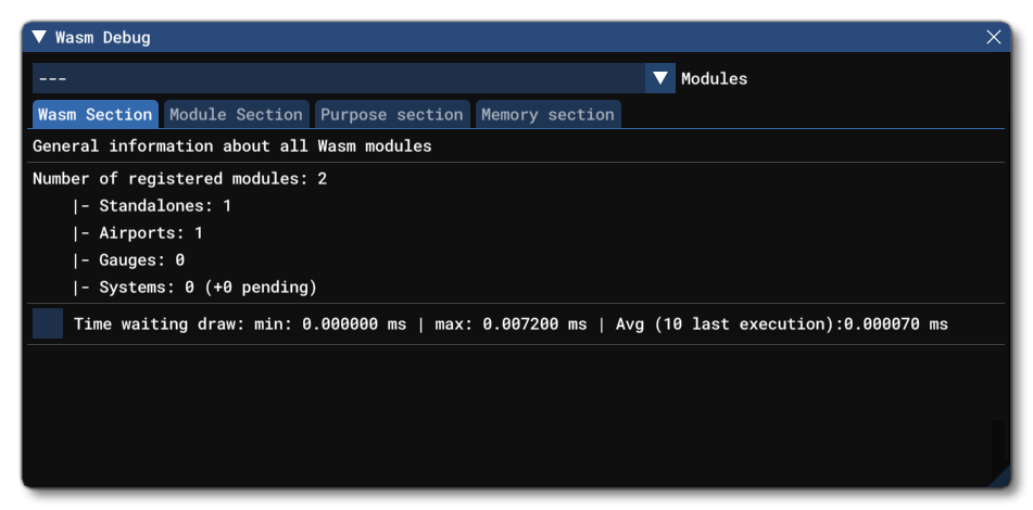 The WASM Debug Window