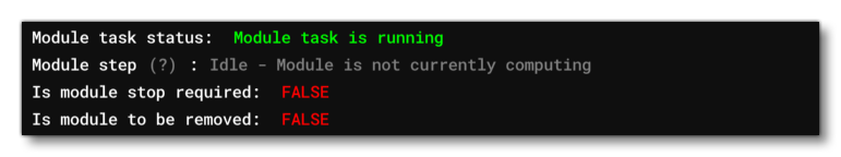 The Module Information Section