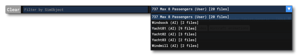 Example Of Different Containers In The Container Filter Section