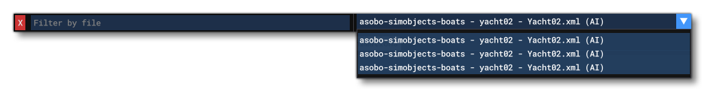 Example Of Different XML Files In The File Filter Section